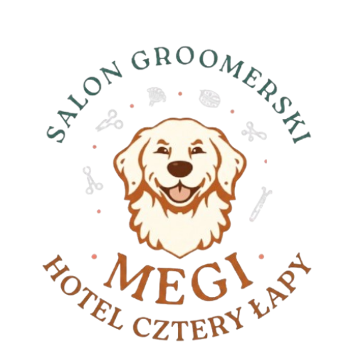 logo salon groomerski Megi i Hotel cztery łapy